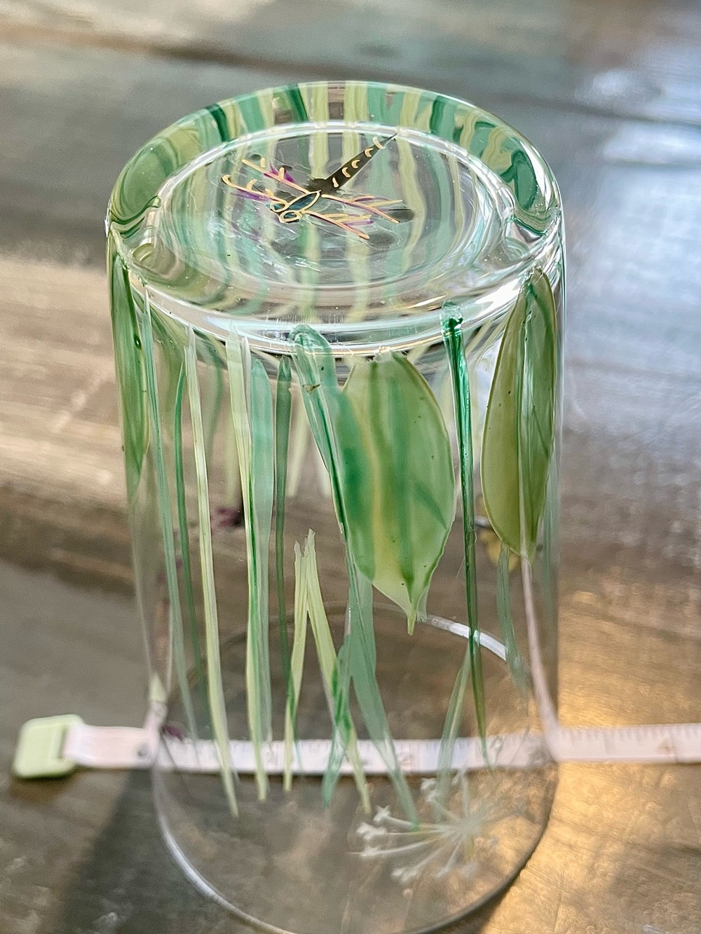 Dragonfly & Butterfly Art Glass Tumblers, Set of 4 - Picture 8 of 8